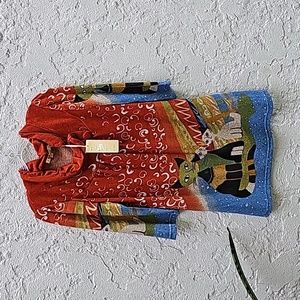 NEW NWT Aryeh Kitty Cat Boho Dress Size Medium